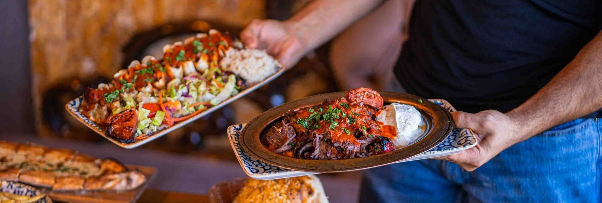 Traditional Turkish desserts displayed at Chef’s Table Turkish Grill in San Antonio, TX
