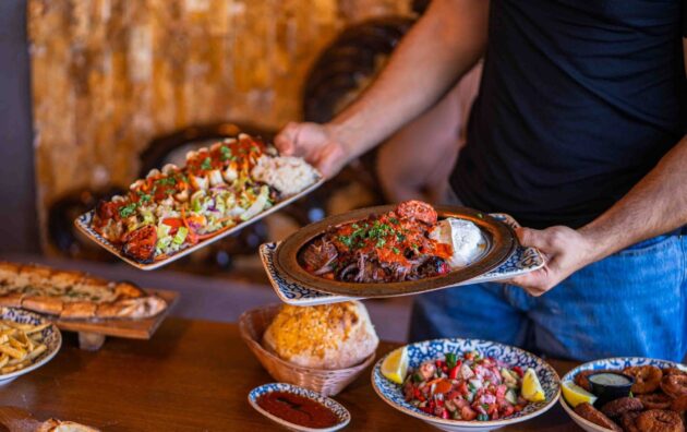 Traditional Turkish desserts displayed at Chef’s Table Turkish Grill in San Antonio, TX
